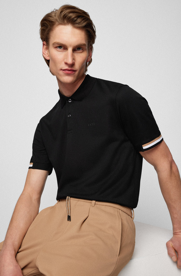 ΜΠΛΟΥΖΑ POLO BOSS - 001 ΜΑΥΡΟ